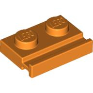 Lego destička 1x2 s drážkou, oranžová (4521364, 4160484)